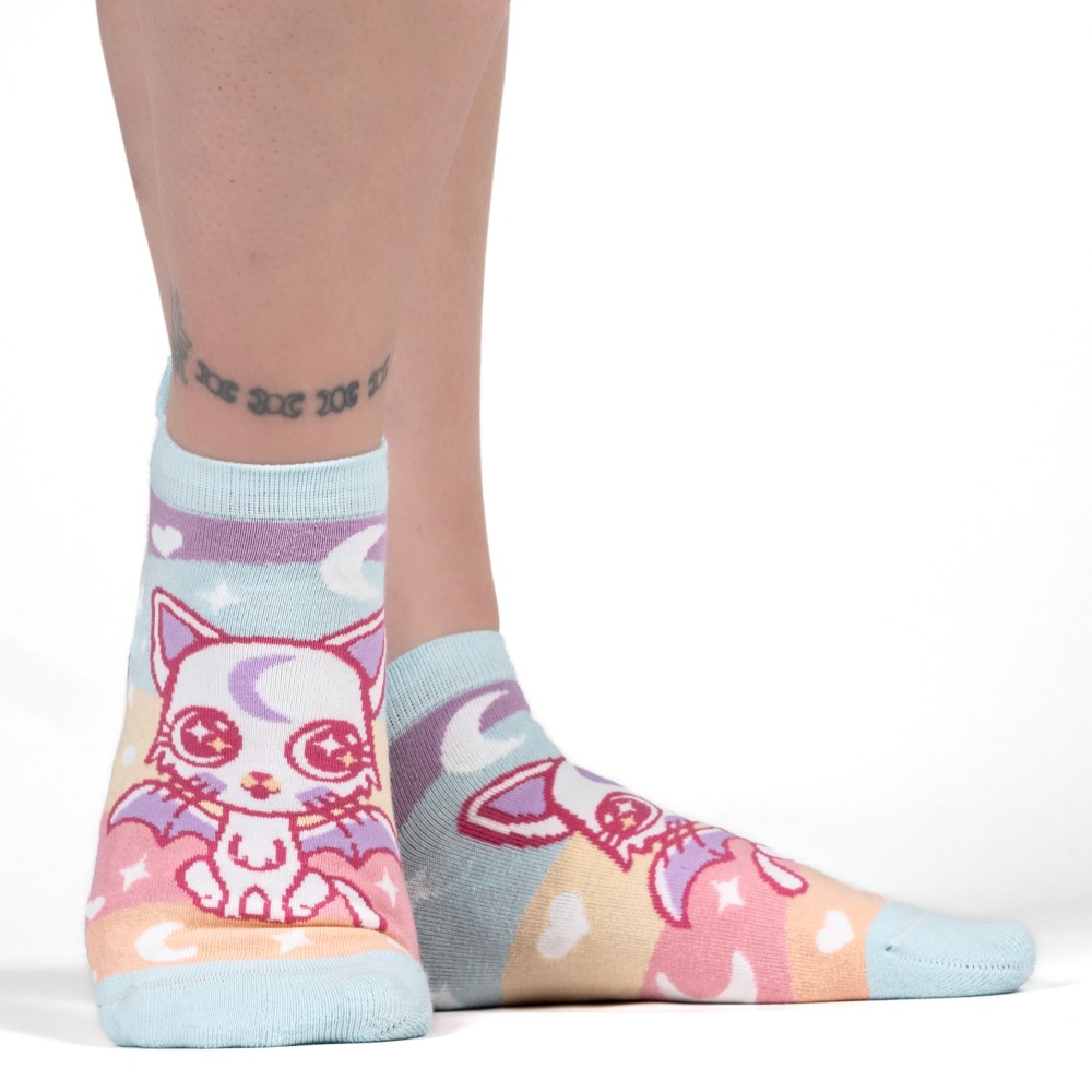 Footclothes - Mystic Kitty Ankle socks - Multicolours